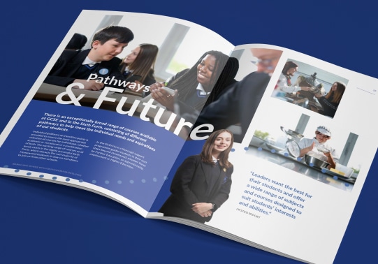 Homewood school prospectus design