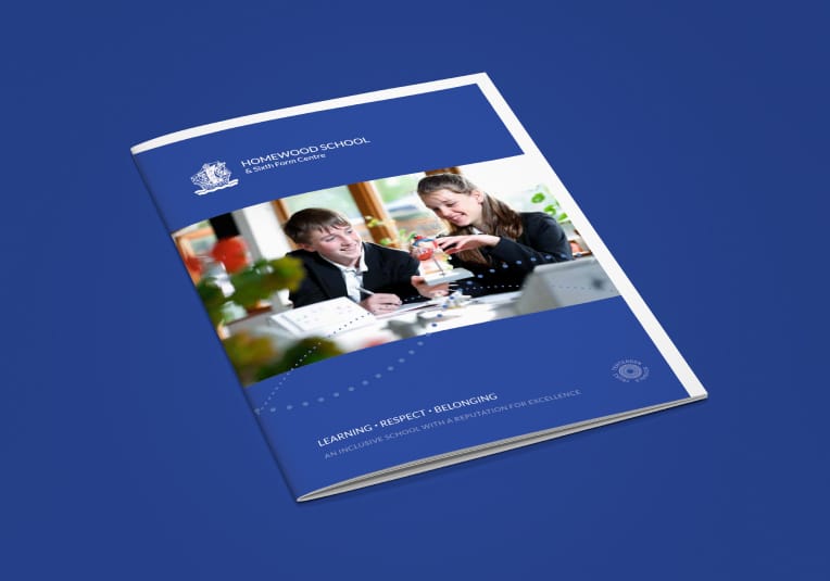 Homewood school prospectus design